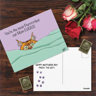 Best Cat Mom Ever! Postcard