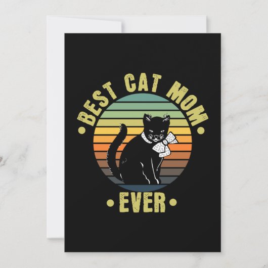 Best Cat Mom Ever Retro | Gifts for Cat Mom (Front)