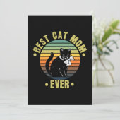 Best Cat Mom Ever Retro | Gifts for Cat Mom (Standing Front)