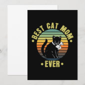 Best Cat Mom Ever Retro | Gifts for Cat Mom (Front/Back)