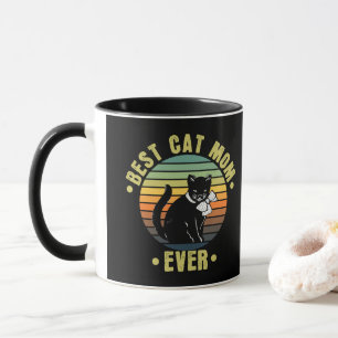 Best Cat Mom Ever Retro Gifts for Cat Mom Mug