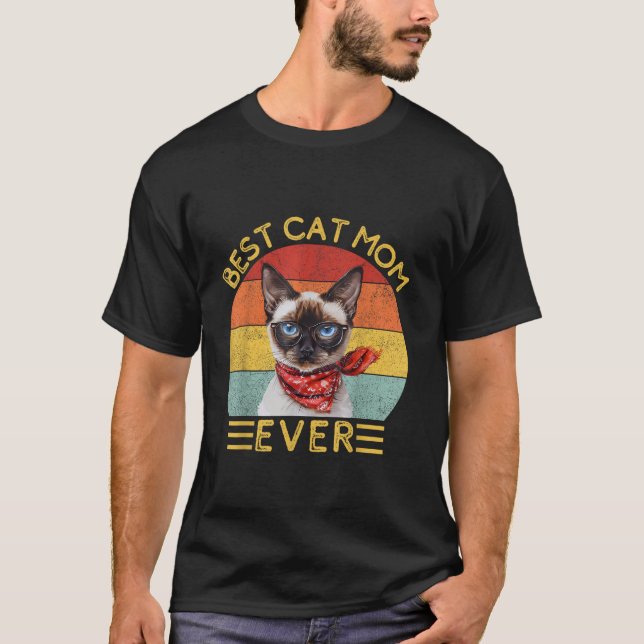 Best Cat Mom Ever T-Shirt (Front)