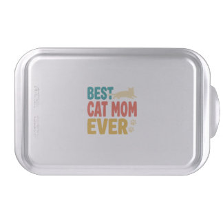 Best Cat Mom Ever Vintage Cat Lover Design_1 Cake Pan