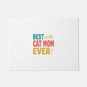 Best Cat Mom Ever Vintage Cat Lover Design_1 Doormat