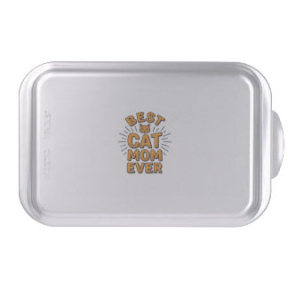 Best Cat Mom Ever Vintage Engraving Design_1 Cake Pan