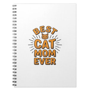 Best Cat Mom Ever Vintage Engraving Design_1 Notebook