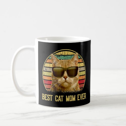 Best Cat Mom Ever Vintage Funny Cat Mommy Mothers Coffee Mug