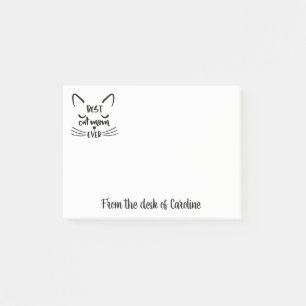 Best Cat Mom Kitten Lover Kitty Kitties Black Cat Post-it Notes
