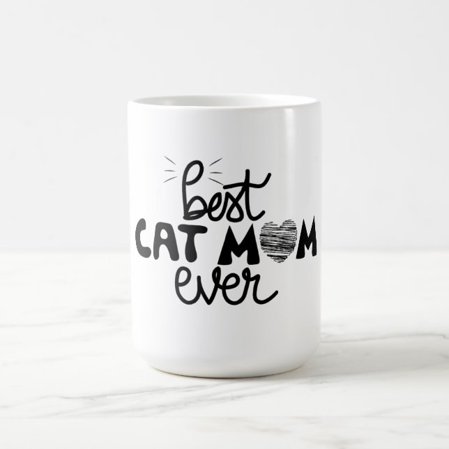 Best Cat Mom Magic Mug (Center)