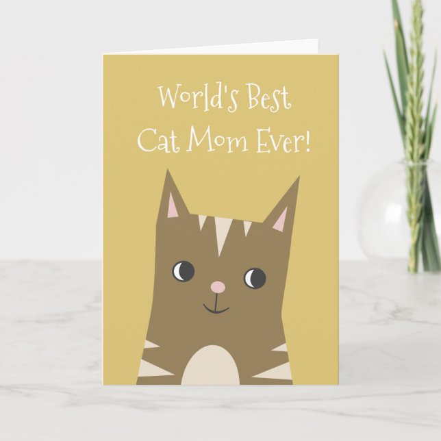 Best Cat Mom | Mother's Day Card (Front)