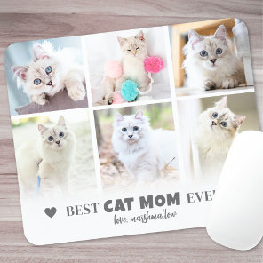 Best Cat Mom Pet Photo Mouse Pad
