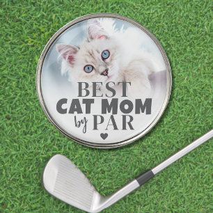 Best Cat Mom Photo Golf Ball Marker