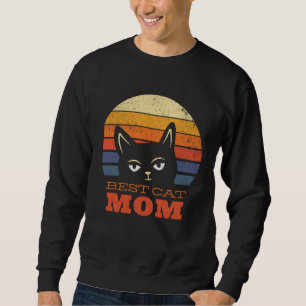 Best Cat Mom Present for Mothers Day  Cute Cat  Mo Sweatshirt
