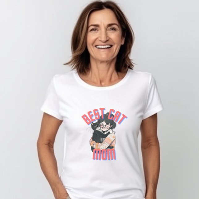 Best Cat Mom Tshirt, Gift for Cat Mom T-Shirt (Creator Uploaded)