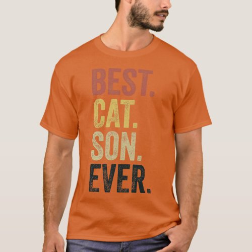 Best Cat Son Ever Funny Cat Son T_Shirt