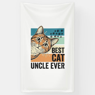 Best Cat Uncle Ever Vintage Cat Lover Design_1 Banner