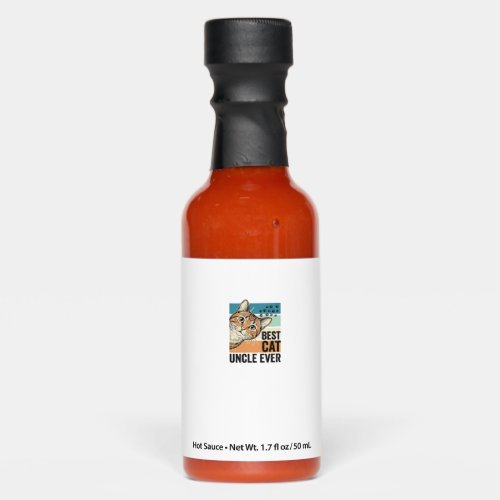 Best Cat Uncle Ever Vintage Cat Lover Design_1 Hot Sauces