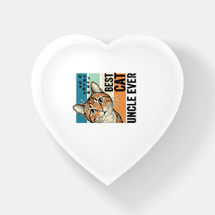 Best Cat Uncle Ever Vintage Cat Lover Design_1 Paperweight
