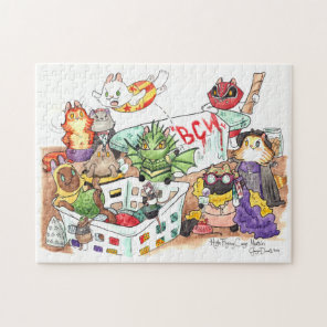 BEST CAT WRESTLING! BCW! BCW! JIGSAW PUZZLE