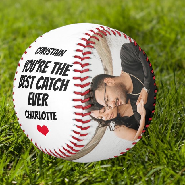 Best Catch Ever Personalized One of a Kind Baseball (Best Catch Ever Personalized One of a Kind Baseball from Ricaso Ideal gift for couples. sports fans)