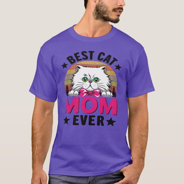 Best Cats Mother Mother s Day Catmama Cat Mom frie T-Shirt (Front)