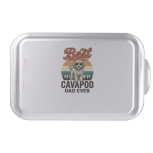 Best Cavapoo Dad Ever Vintage Dog Shirt Design_1 Cake Pan