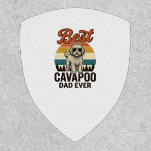 Best Cavapoo Dad Ever Vintage Dog Shirt Design_1 Patch