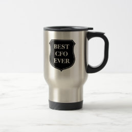 Best CFO ever travel mug with quote