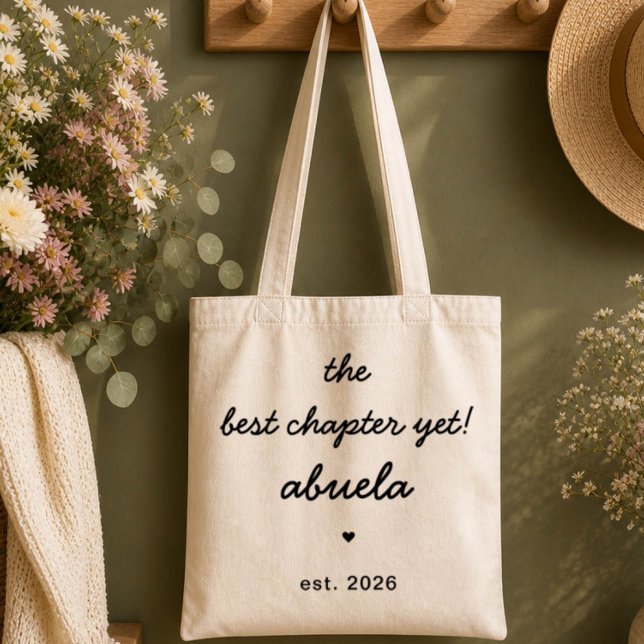 Best Chapter Yet Abuela Tote Bag (Creator Uploaded)
