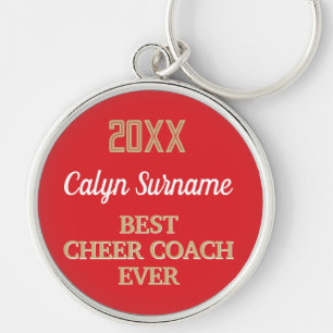 Best CHEER Coach Award Keychain