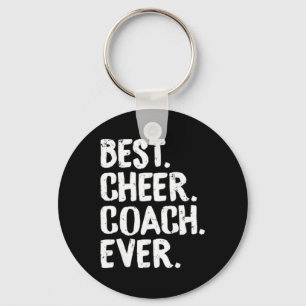 Best Cheer Coach Ever Cheerleading Squad Teacher F Keychain