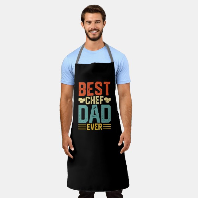 Best Chef Dad Ever Father's Day Gift Grill Master Apron (Worn)