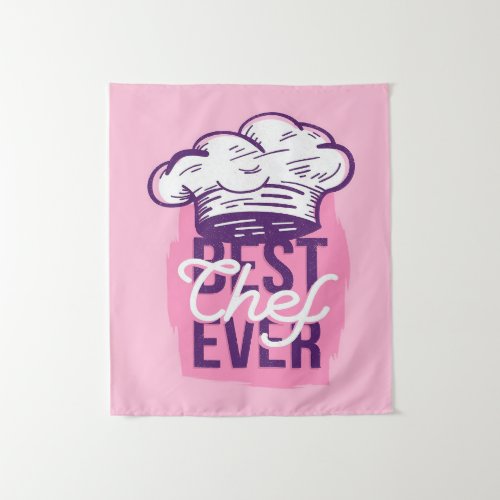 Best Chef Ever Master Pink Decor Tapestry