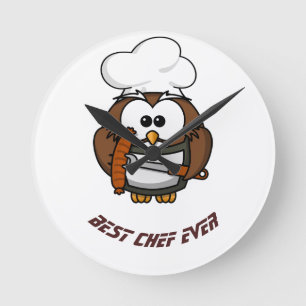Best Chef ever Round Clock