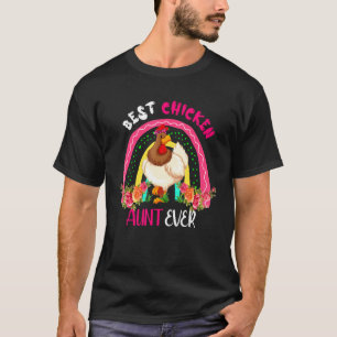 Best Chicken Aunt Ever Cute Chicken Bow Tie Mother T-Shirt