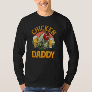 Best Chicken Daddy Retro Vintage Dad Poultry Farme T-Shirt