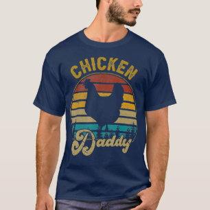 Best Chicken Daddy Vintage Retro 70S Chicken Dad T-Shirt
