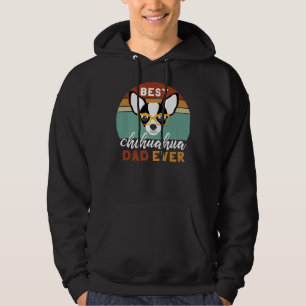 Best Chihuahua Dad Ever Fathers Day Dog Dad Men Ti Hoodie
