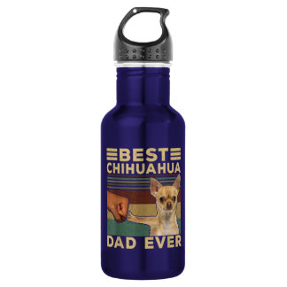 Best Chihuahua Dad Ever Stainless Steel Water Bottle