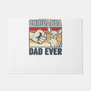 Best Chihuahua Dad Ever Vintage Dog Shirt Design_1 Doormat