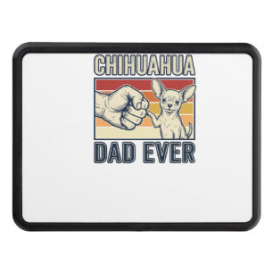 Best Chihuahua Dad Ever Vintage Dog Shirt Design_1 Hitch Cover