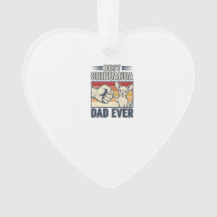 Best Chihuahua Dad Ever Vintage Dog Shirt Design_1 Ornament