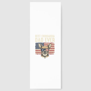 Best Chihuahua Dad Ever Vintage Patriotic Dog Desi Bookmarks
