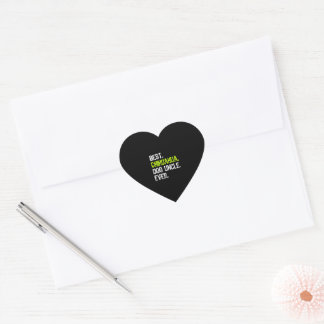 Best Chihuahua Dog Uncle Ever Premium Heart Sticker