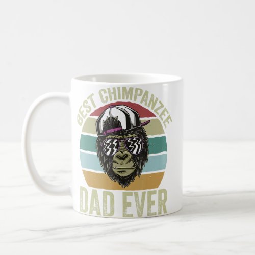 Best Chimpanzee Dad Monkey Chimp Ape Wildlife Chim Coffee Mug