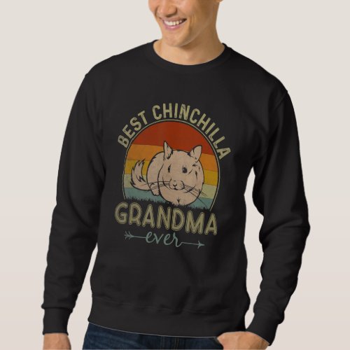 Best Chinchilla Grandma Ever Retro  Mothers Day Sweatshirt