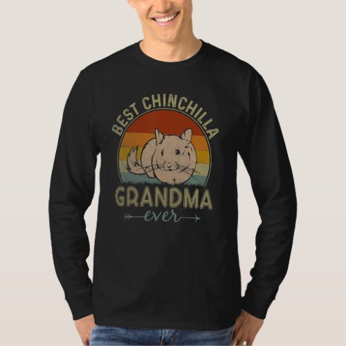 Best Chinchilla Grandma Ever Retro  Mothers Day T_Shirt