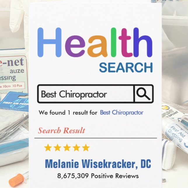 Best Chiropractor Funny Gift  Letterpress Thank You Card (Creator Uploaded)