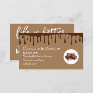 Best Chocolate Theme Business Cards