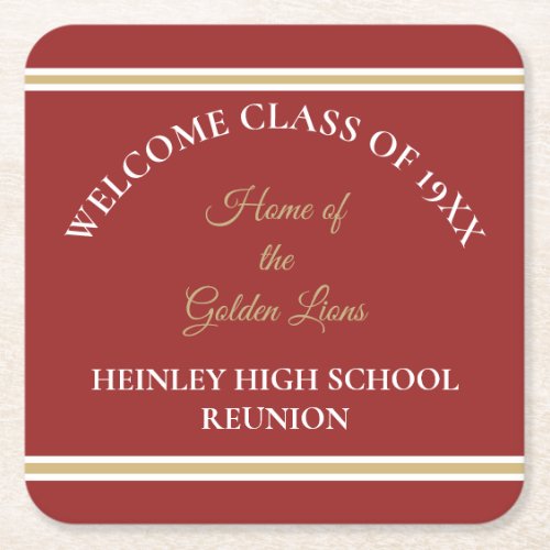 Best Choice Classic Class Reunion party coasters